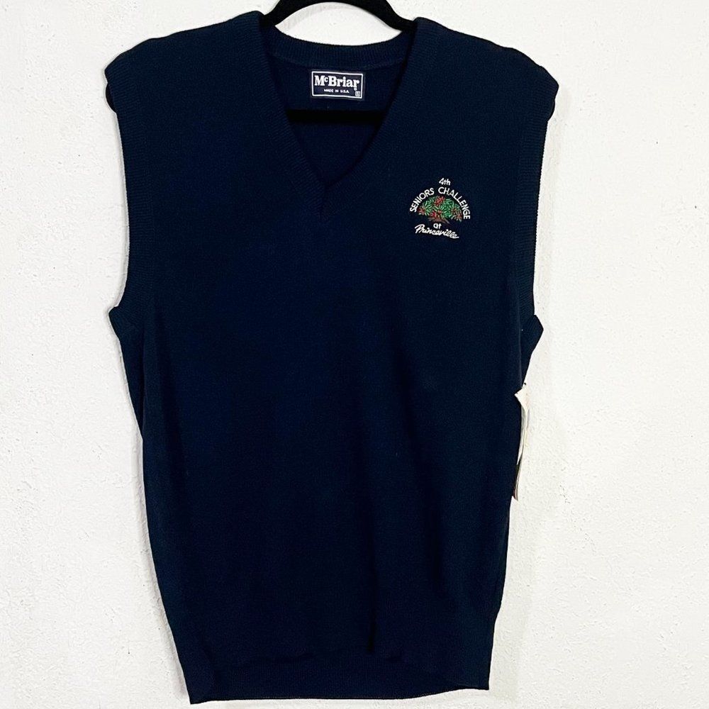 Vintage 4th Seniors Challenge at Princeville Golf Course Hawaii Sweater Vest NWT